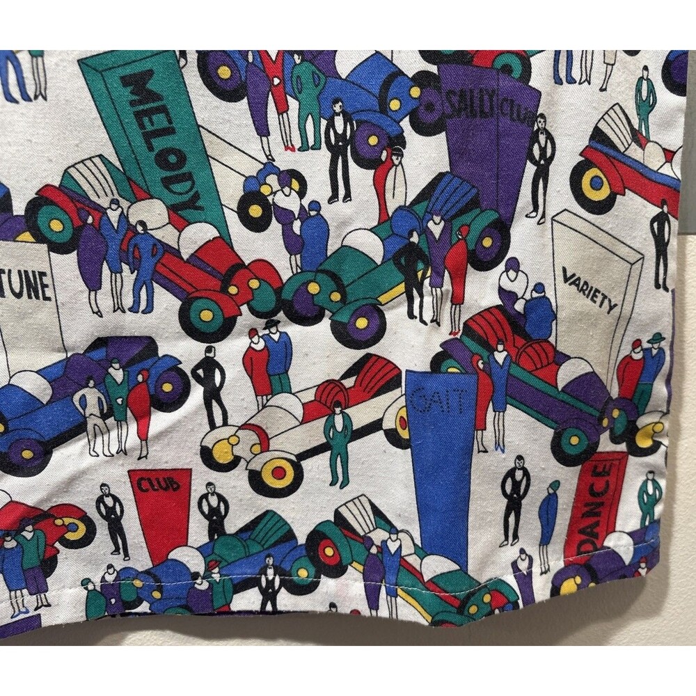 Vintage Cheryl Tiegs Sears Button Up Shirt Women sz 8 Stylized Print 1/2 Sleeve - Picture 10 of 16
